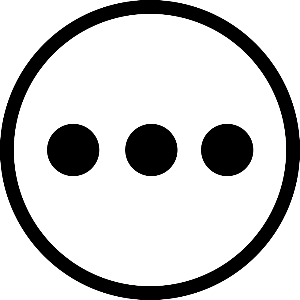 Троеточие. Кружок с тремя точками. Иконка три точки. Значок троеточие. Круги и точки.